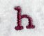 Casual Serif Lower Case Letter h (3 Inch)