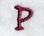 Casual Serif Lower Case Letter p (3 Inch)