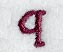 Casual Serif Lower Case Letter q (3 Inch)