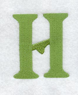 Victorian Letter H (3 Inch)