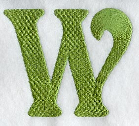 Victorian Letter W (3 Inch)
