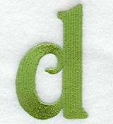 Victorian Lower Case Letter d (3 Inch)