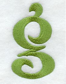 Victorian Lower Case Letter g (3 Inch)