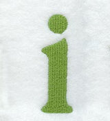 Victorian Lower Case Letter i (3 Inch)