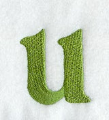 Victorian Lower Case Letter u (3 Inch)