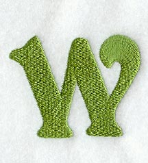 Victorian Lower Case Letter w (3 Inch)