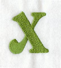 Victorian Lower Case Letter x (3 Inch)