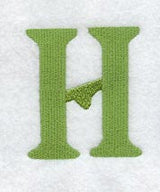 Victorian Letter H (3 Inch)