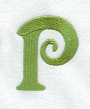 Victorian Letter P (3 Inch)