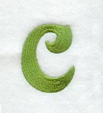 Victorian Lower Case Letter c (3 Inch)