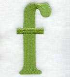 Victorian Lower Case Letter f (3 Inch)