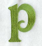 Victorian Lower Case Letter p (3 Inch)