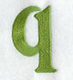 Victorian Lower Case Letter q (3 Inch)