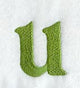 Victorian Lower Case Letter u (3 Inch)