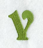 Victorian Lower Case Letter v (3 Inch)