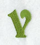 Victorian Lower Case Letter v (3 Inch)