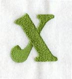 Victorian Lower Case Letter x (3 Inch)