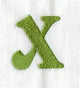 Victorian Lower Case Letter x (3 Inch)