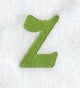 Victorian Lower Case Letter z (3 Inch)