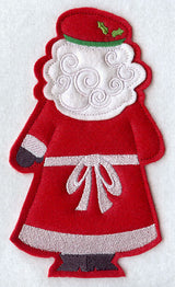 Mrs. Claus - Back (Crafty Cut Applique)