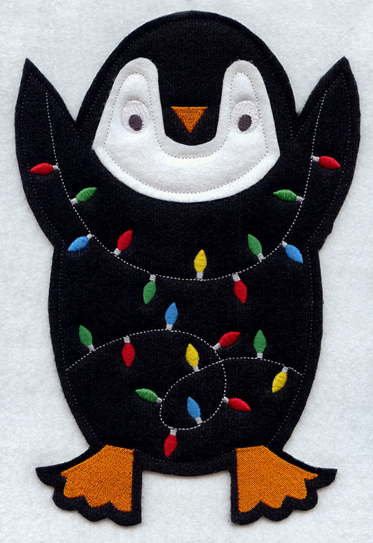 Christmas Penguin - Front (Crafty Cut Applique)