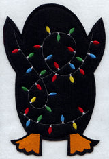 Christmas Penguin - Back (Crafty Cut Applique)