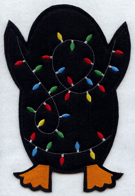 Christmas Penguin - Back (Crafty Cut Applique)