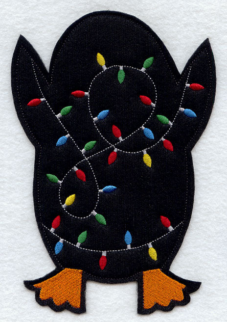 Christmas Penguin - Back (Crafty Cut Applique)