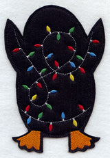 Christmas Penguin - Back (Crafty Cut Applique)