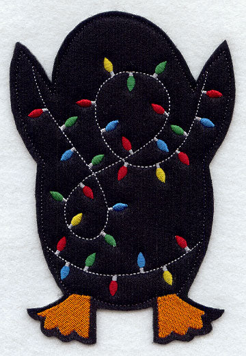 Christmas Penguin - Back (Crafty Cut Applique)