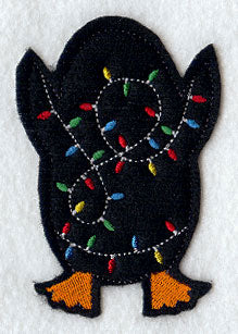 Christmas Penguin - Back (Crafty Cut Applique)