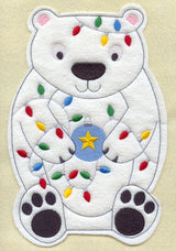 Christmas Polar Bear - Front (Crafty Cut Applique)