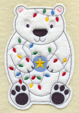 Christmas Polar Bear - Front (Crafty Cut Applique)