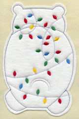 Christmas Polar Bear - Back (Crafty Cut Applique)