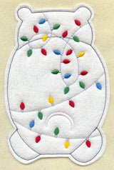 Christmas Polar Bear - Back (Crafty Cut Applique)