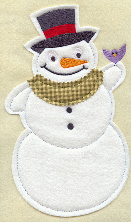 Snowman - Front (Crafty Cut Applique)