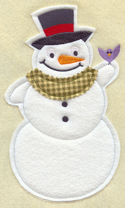 Snowman - Front (Crafty Cut Applique)