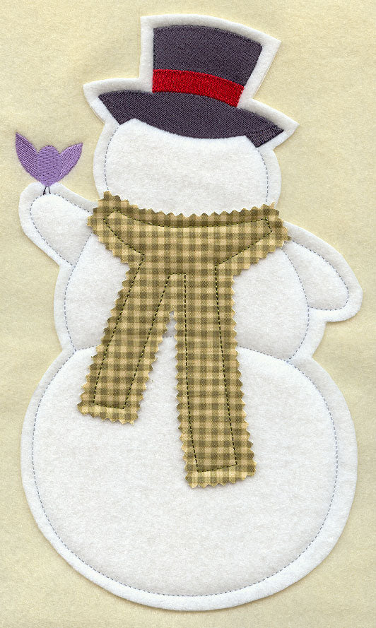 Snowman - Back (Crafty Cut Applique)