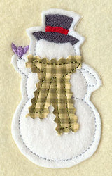 Snowman - Back (Crafty Cut Applique)