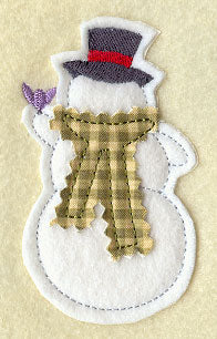 Snowman - Back (Crafty Cut Applique)