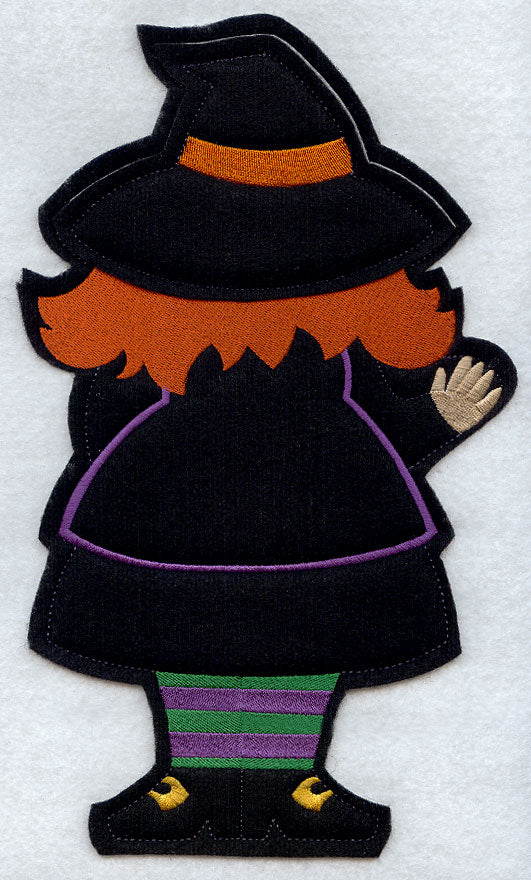 Witch - Back (Crafty Cut Applique)