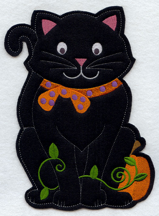 Black Cat - Front (Crafty Cut Applique)