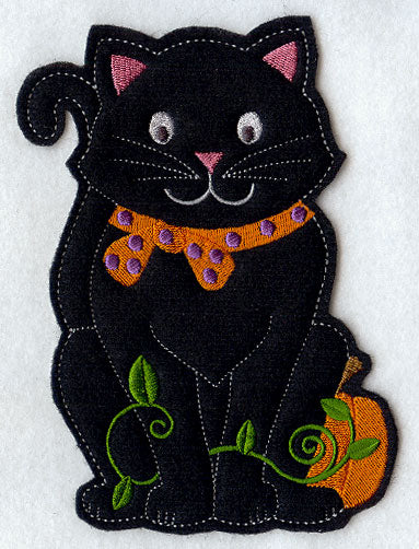 Black Cat - Front (Crafty Cut Applique)
