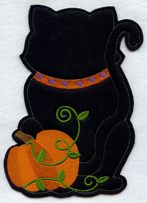 Black Cat - Back (Crafty Cut Applique)