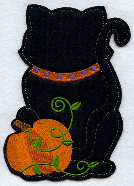 Black Cat - Back (Crafty Cut Applique)