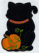 Black Cat - Back (Crafty Cut Applique)