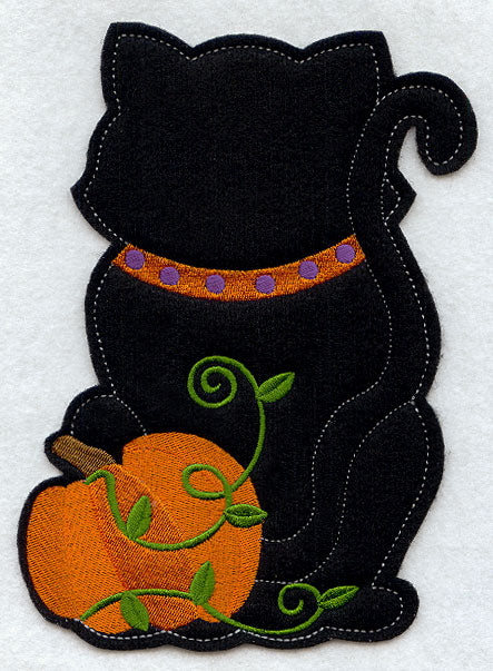 Black Cat - Back (Crafty Cut Applique)