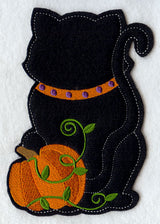 Black Cat - Back (Crafty Cut Applique)