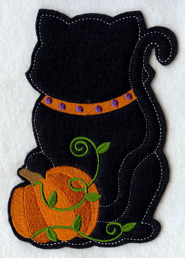 Black Cat - Back (Crafty Cut Applique)