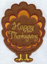 Tom Turkey - Back (Crafty Cut Applique)